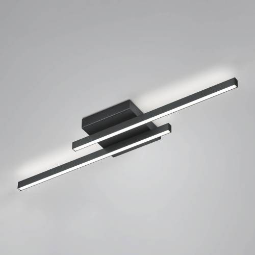 Knapstein LED plafondlamp Nuri up/down 2-lamp zwart