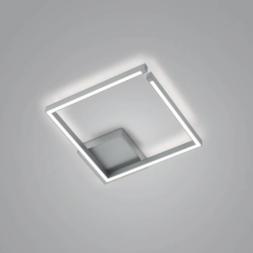 Knapstein LED plafondlamp Yoko up/down vierkant nikkel