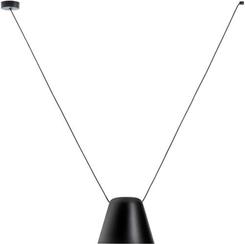 LEDS-C4 Attic hanglamp stompe kegel 24cm zwart