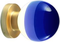 Marset Dipping Light A2 LED wandlamp blauw/messing