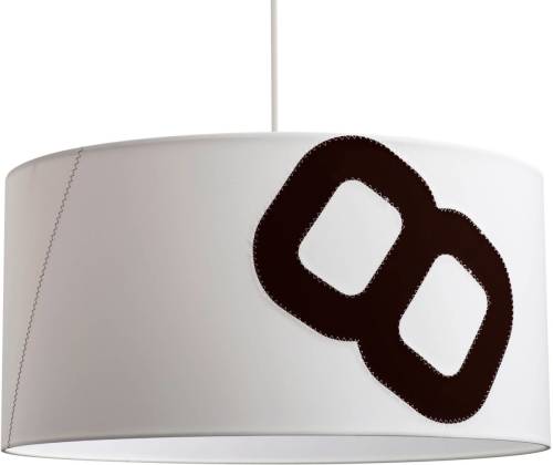 lumbono Hanglamp home harbour van Segel 60cm wit/zwart