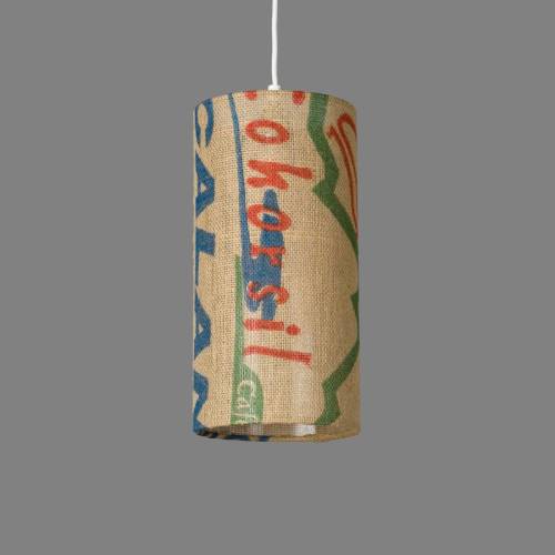 lumbono Hanglamp N°91 Perlbohne van jute met koffiezak