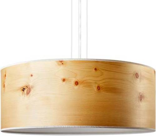 LeuchtNatur Discus hanglamp 35cm Swiss stone pine wit