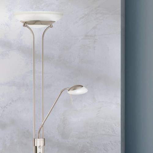 Fischer & Honsel LED vloerlamp Pool met leesarm, CCT-functie