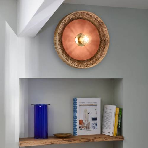 Market Set Portinatx wandlamp terracotta, Ø40cm