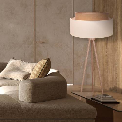 Duolla Vloerlamp Boho, driebeen ecru/jute hoogte 145 cm