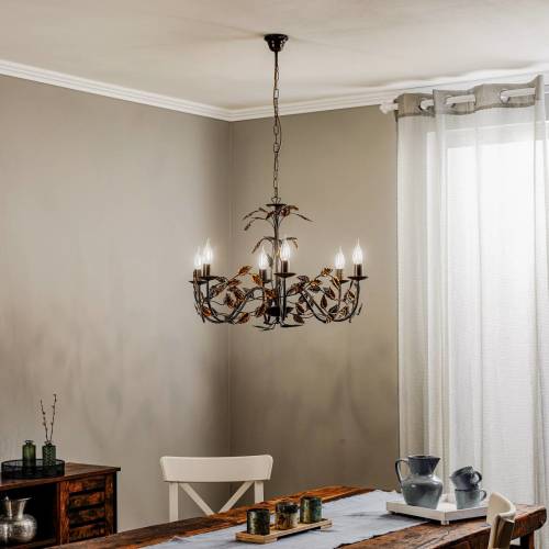 ONLI Kroonluchter Collana metaal 6-lamps Bronz