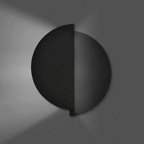 EMIBIG LIGHTING Wandlamp vorm 9, 28 cm x 32 cm, zwart