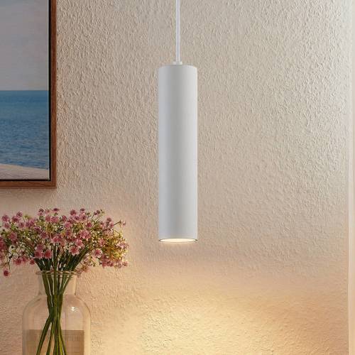 PRIOS Neliyah hanglamp, rond, wit, 1-lamp