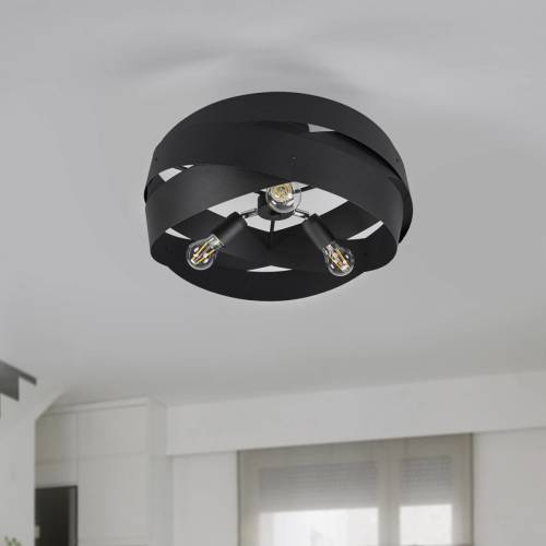 Domiluce Zwarte plafondlamp Tornado
