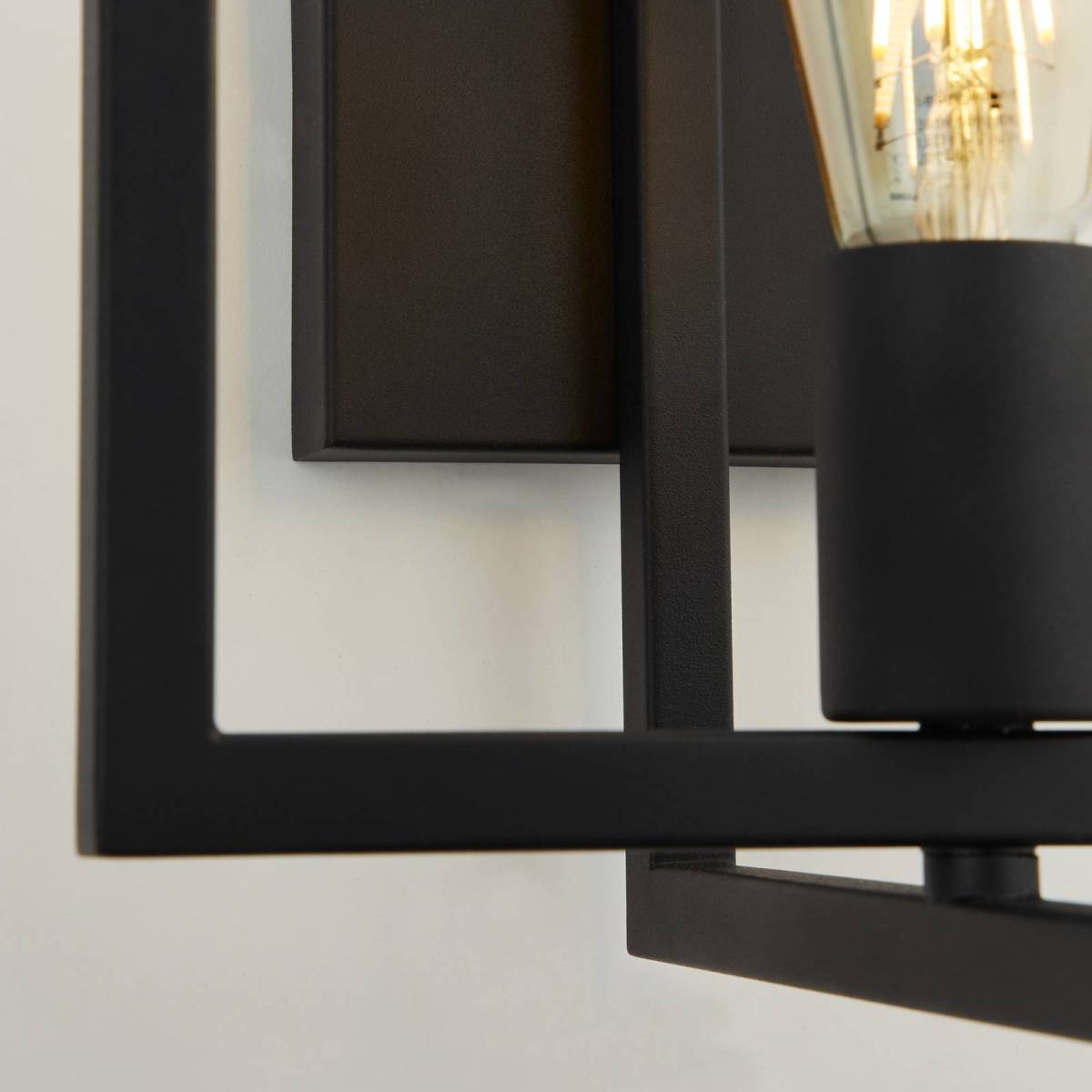 Searchlight Wandlamp Squares zwart