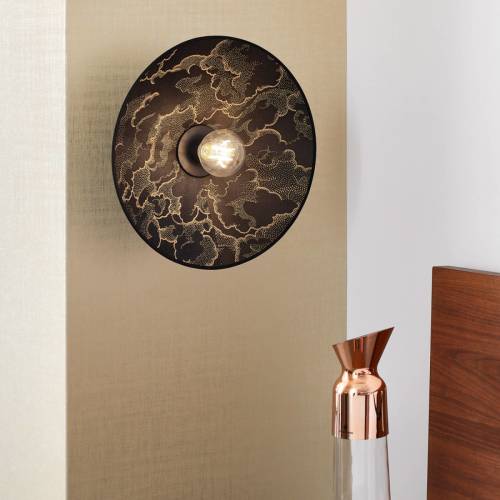 Market Set Gatsby wandlamp Kumo zwart Ø 40cm