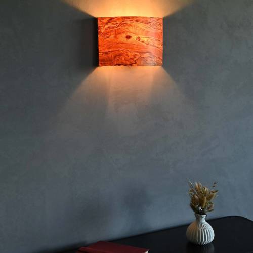 LeuchtNatur Cortex wandlamp olijf