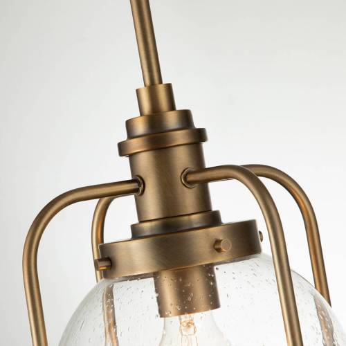 Quintiesse Hanglamp Tricocent, messing/helder, 1-lamp