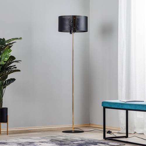 EULUNA Vloerlamp Etro, zwart/goud