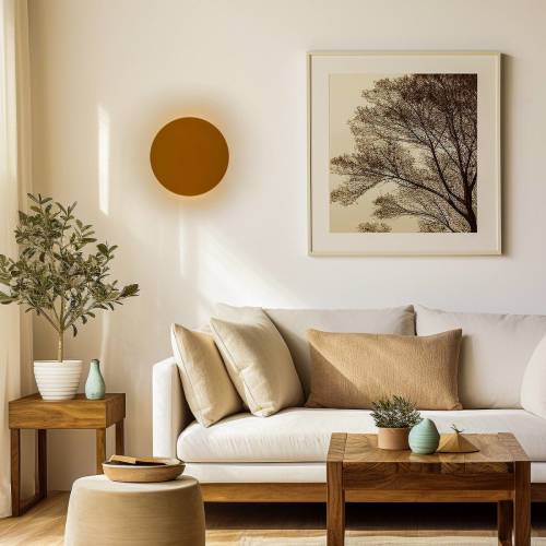 TK Lighting Lunia New wandlamp, goud, Ø 20 cm