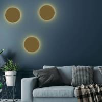 TK Lighting Lunia New wandlamp, goud, Ø 30 cm
