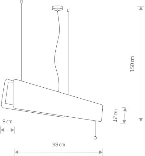 Nowodvorski Lighting Oslo hanglamp, hout, breedte 98 cm, trekkoordschakelaar