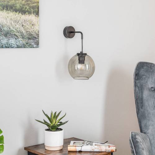 Nowodvorski Lighting Vetro wandlamp met rookgrijze glazen kap