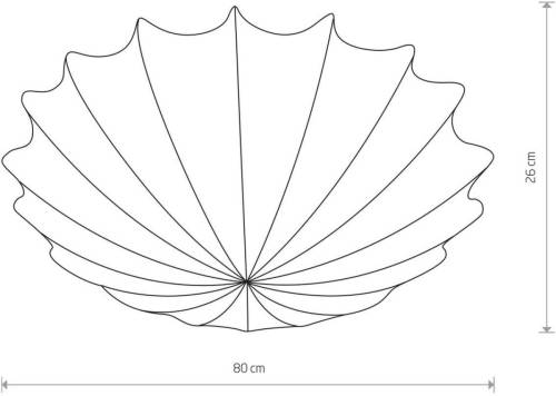 Nowodvorski Lighting Plafondlamp Form van textiel, Ø 80 cm