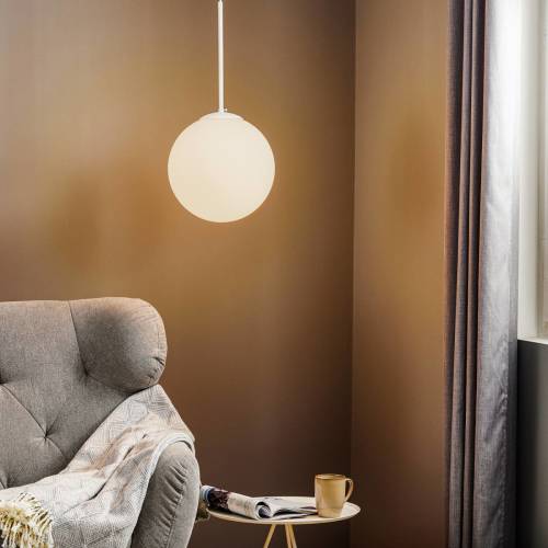 ALDEX Hanglamp Bosso, 1-lamp, wit, 30cm