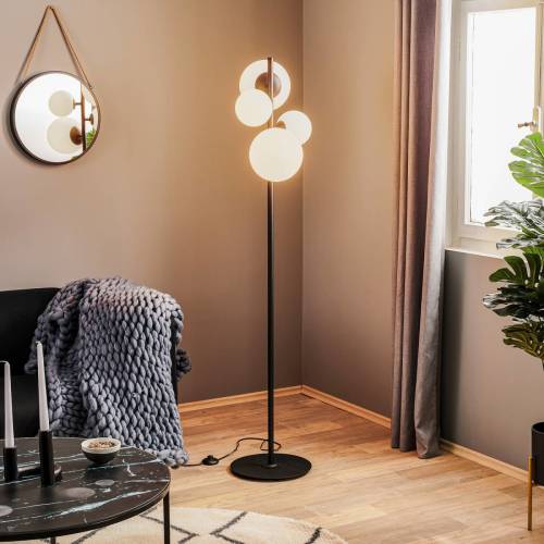 ALDEX Vloerlamp Bloom, 4-lamps, zwart