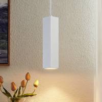 PRIOS Neliyah hanglamp, hoekig, wit, 1-lamps