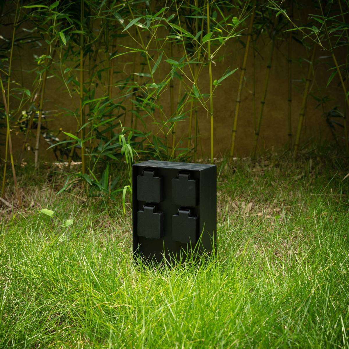 PRIOS Foranda energiezuil, 4 stuks, zwart, 23 cm