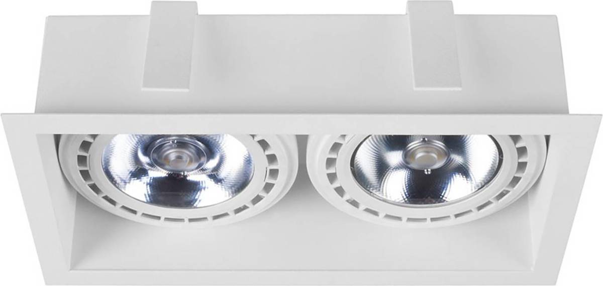 Nowodvorski Lighting Inbouw-downlight Mod II, 2-lamps, wit