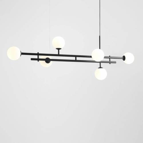 ALDEX Hanglamp 1073K1, 6-lamps, zwart