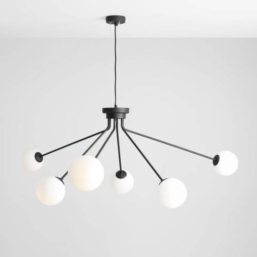 ALDEX Hanglamp 1082K1, 6-lamps, zwart