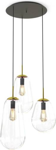 Nowodvorski Lighting Peer hanglamp, messing, 3-lamps