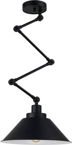 Nowodvorski Lighting Hanglamp Pantograph met scharnierende ophanging, zwart