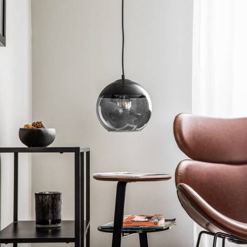 Alfa Hanglamp Hira, 1-lamp, zwart/grijs