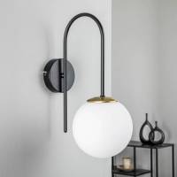 Luminex Wandlamp Berlijn zwart/messing