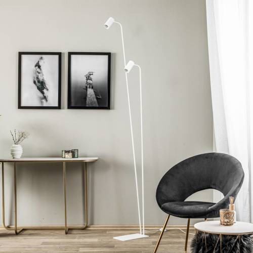 Nowodvorski Lighting Vloerlamp Mono II, 2-lamps, wit