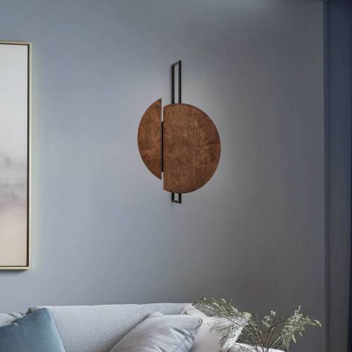 Nowodvorski Lighting Sunset C wandlamp van hout