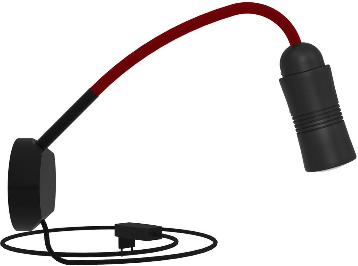 Top Light Neo! Flex Hotel II LED wandlamp, zwart/rood