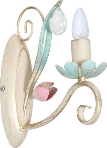 Luminex Wandlamp Florina met Floral decor, 1-lamp