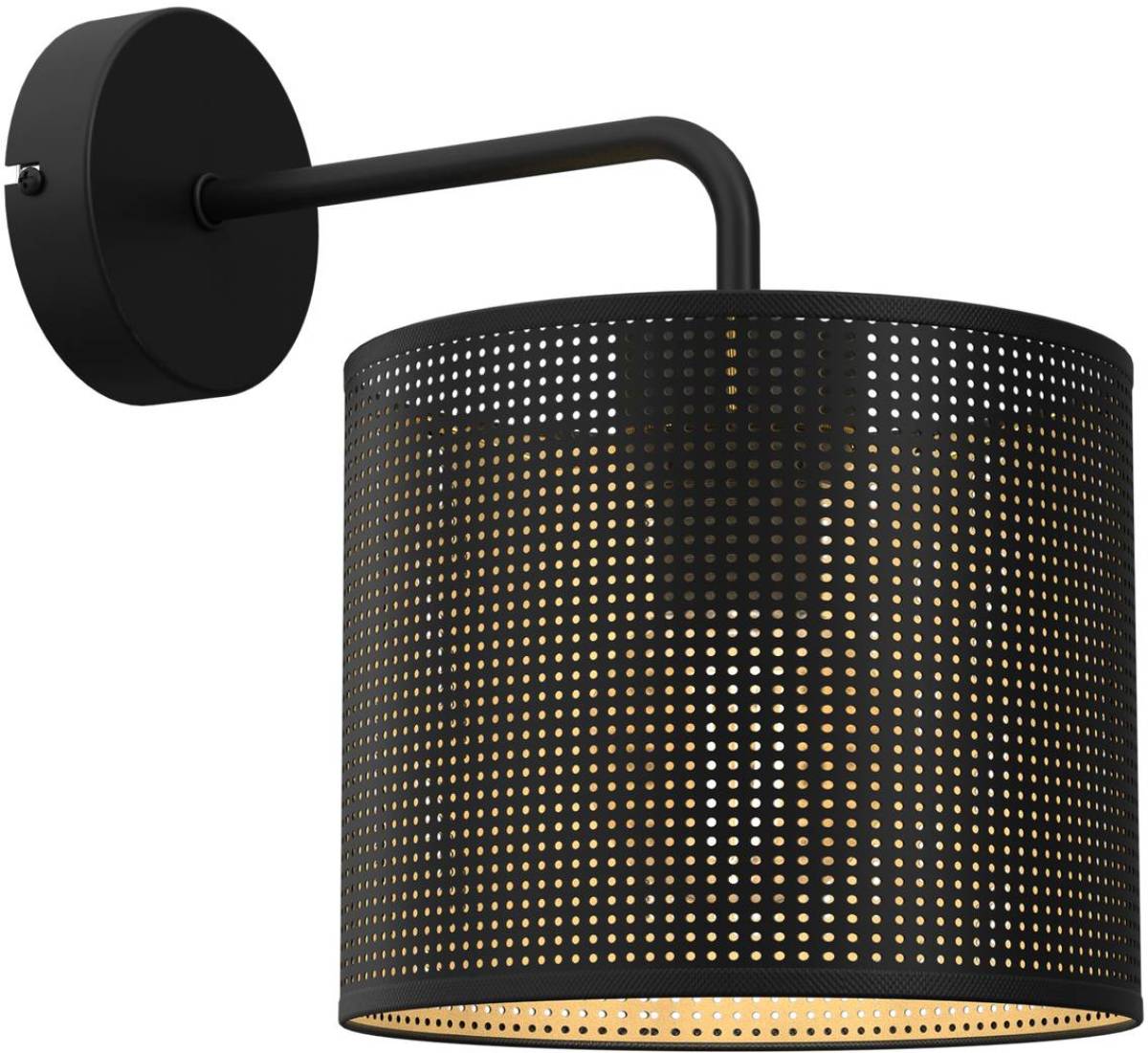 Luminex Wandlamp Jovin, 1-lamp, zwart/goud