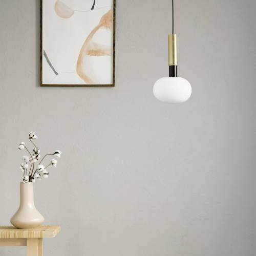 MILOOX BY Sforzin Hanglamp Mose, 1-lamp, hoogte 25 cm, goud