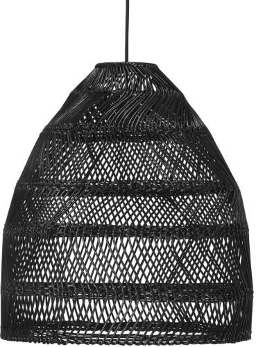 PR Home Maja hanglamp rotan zwart, Ø 36,5 cm