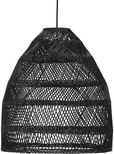 PR Home Maja hanglamp rotan zwart, Ø 45,5 cm