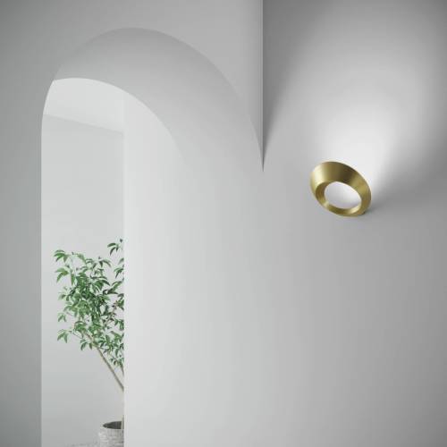 URBAN BY Sforzin LED wandlamp Olo, 3.000 K, goud