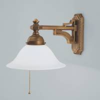 Berliner Messinglampen GUSTAVE wandlamp van messing