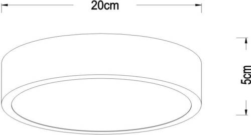 Lucide Unar LED plafondlamp, zwart, Ø 20 cm