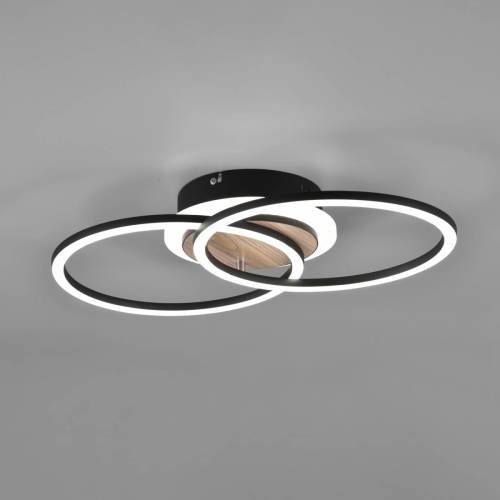 Reality Leuchten LED plafondlamp Giro 3-lamps rond afstandsb.