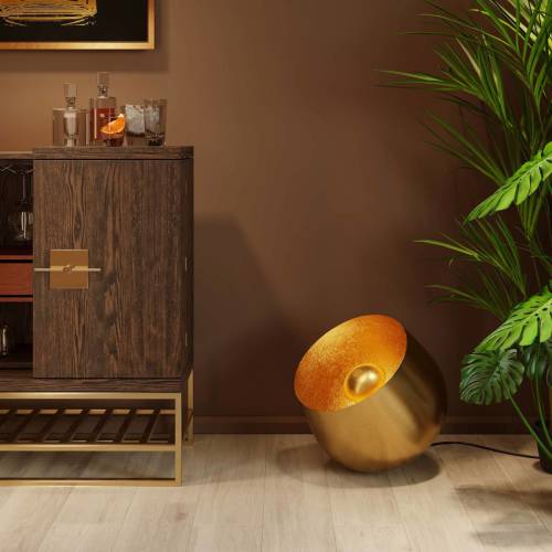 KARE N Vloerlamp Apollon, goud, Ø 50 cm