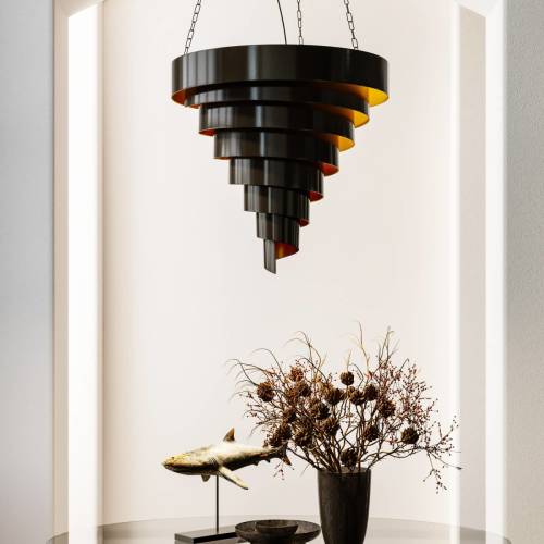 KARE Spiral Catch hanglamp in zwart