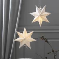 STAR TRADING Papieren ster Bobo, 7-punten in wit Ø 34 cm